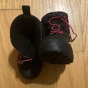 Target Kids Black and Pink Boots
